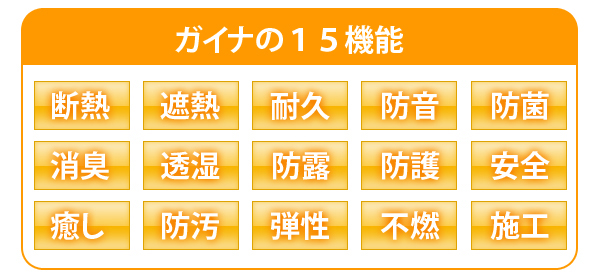 ガイナの15の機能